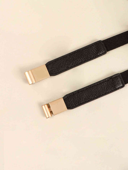 PU Elastic Skinny Belt