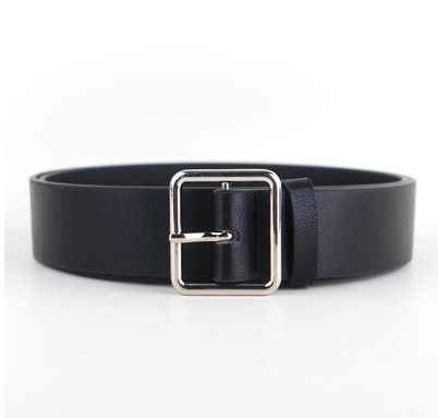 Faux-Leather Pin Buckle Vegan Womens Belt