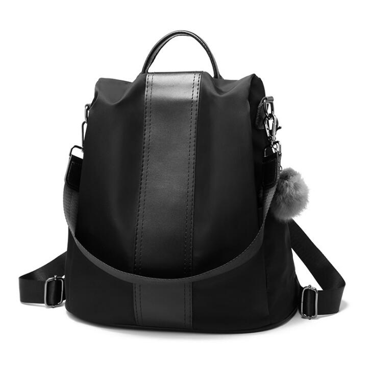 VEGAN WOMENS FAUX LEATHER MULTIFUNCTION ANTI-THEFT BACKPACK