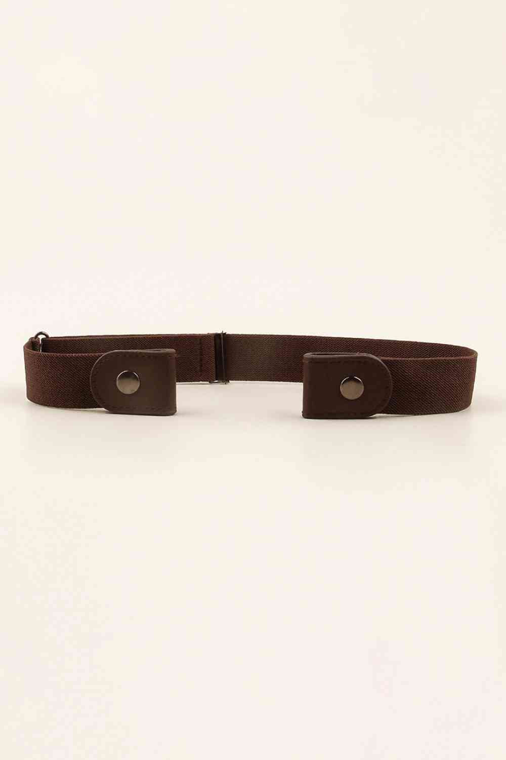 PU Elastic Snap Closure Belt