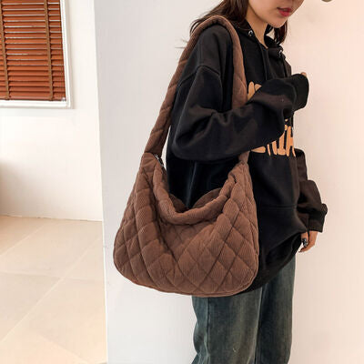 Corduroy Medium Shoulder Bag