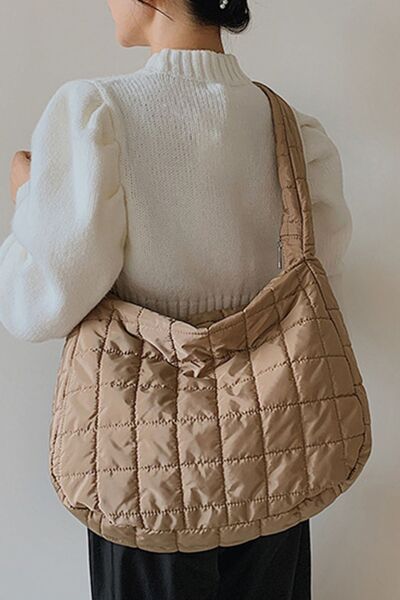 Large Quilted Shoulder Bag