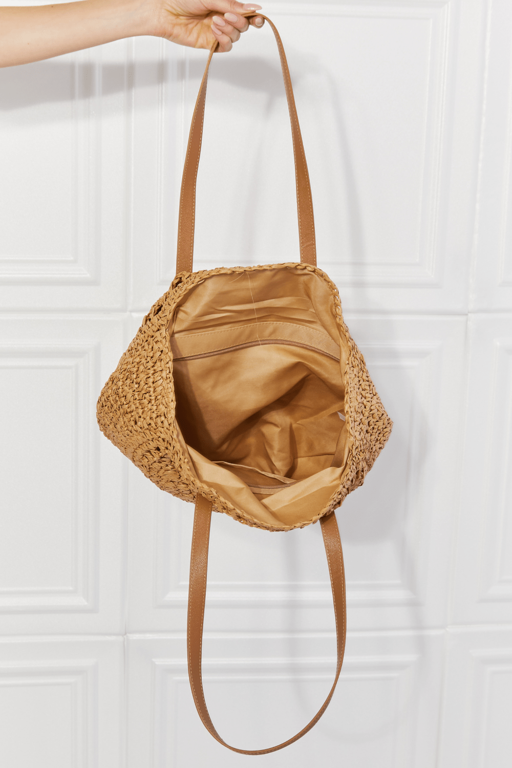 Justin Taylor C'est La Vie Crochet Handbag in Caramel