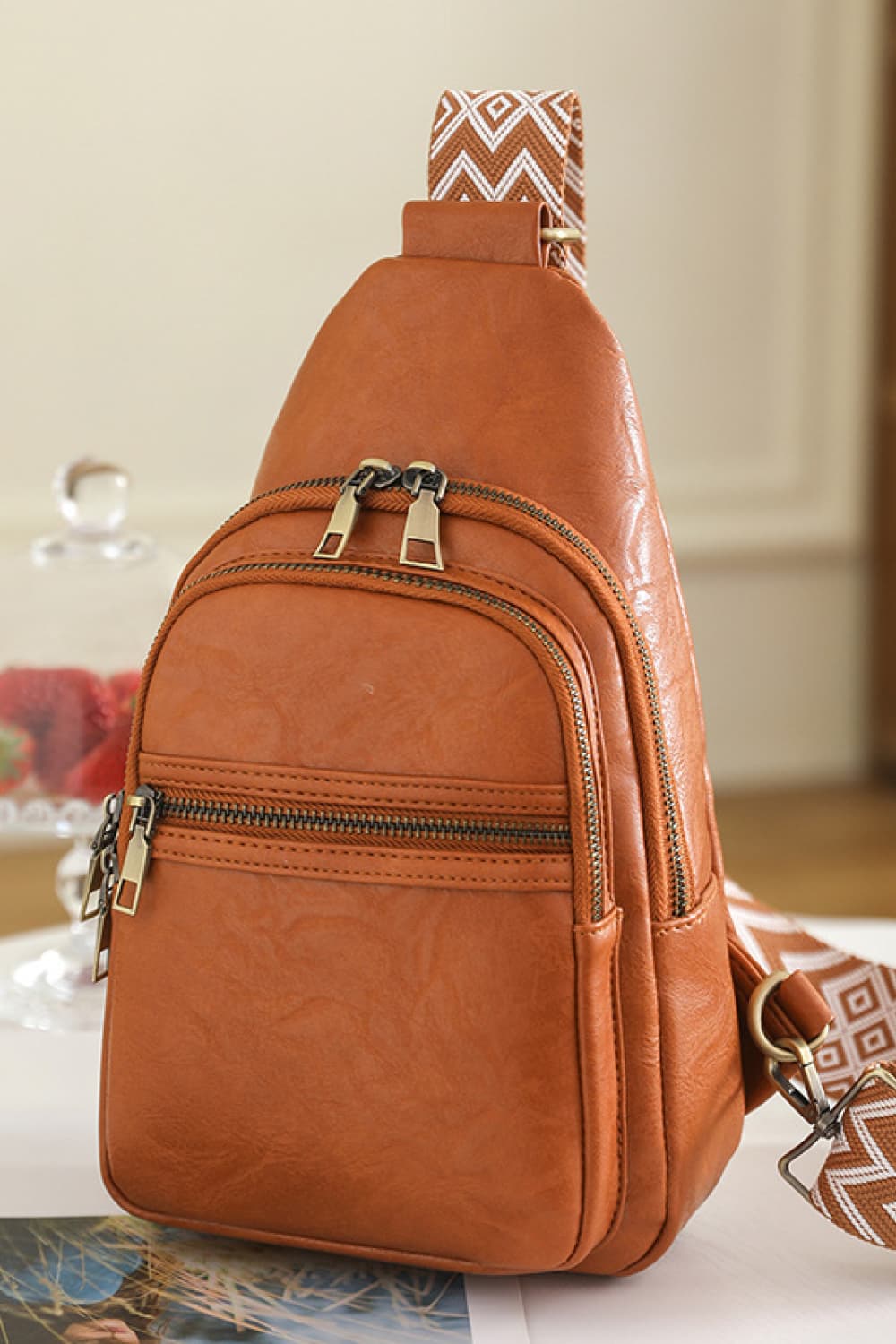 It's Your Time PU Leather Sling Bag