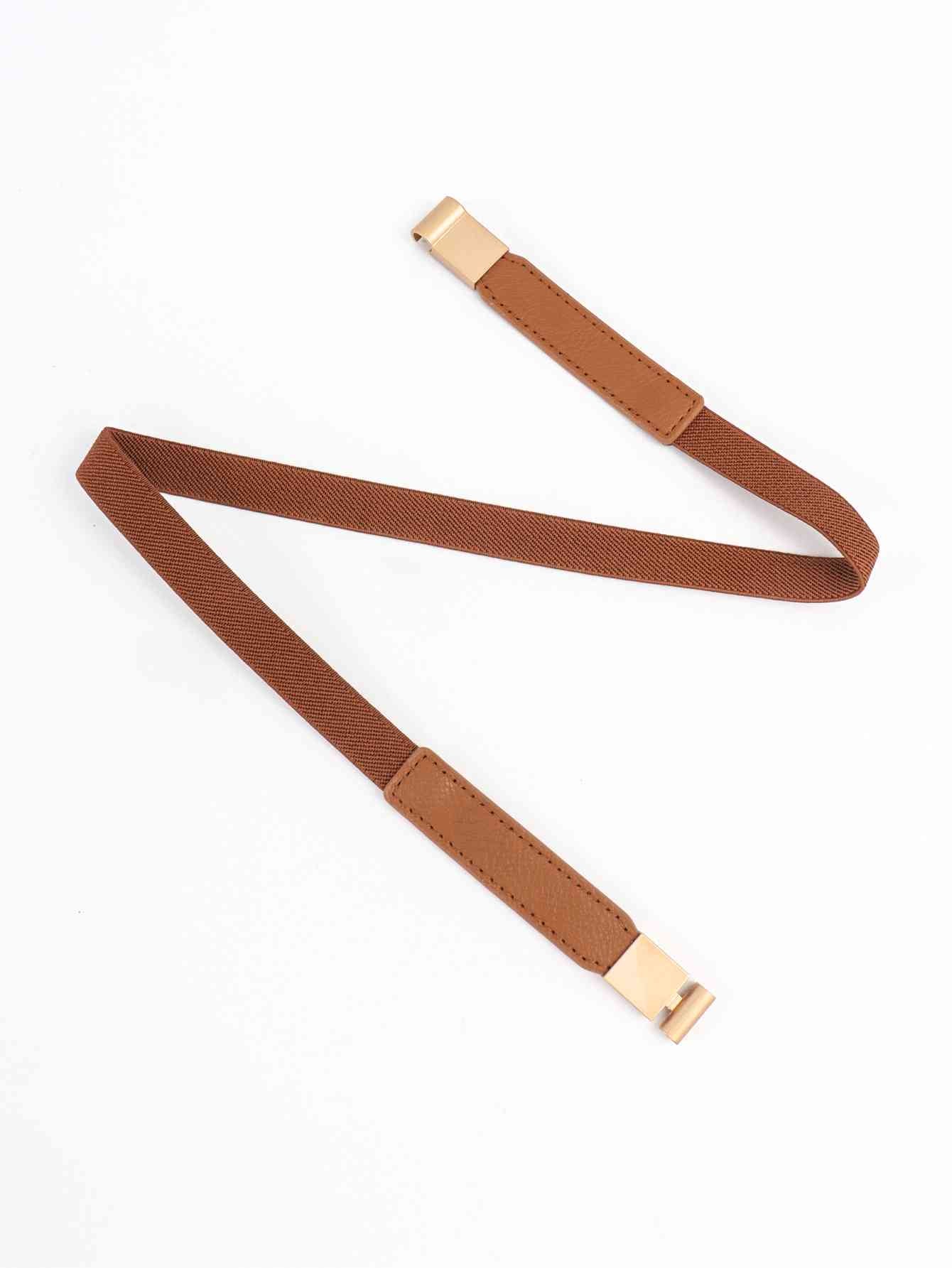 PU Elastic Skinny Belt