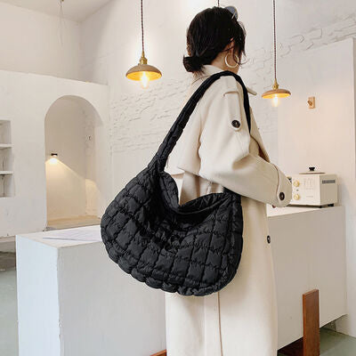 Large Quilted Shoulder Bag