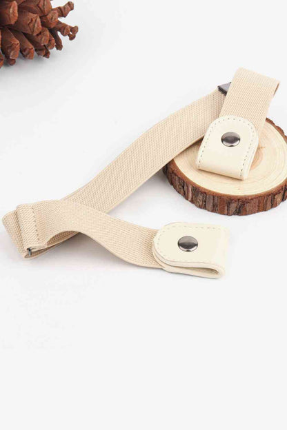 PU Elastic Snap Closure Belt