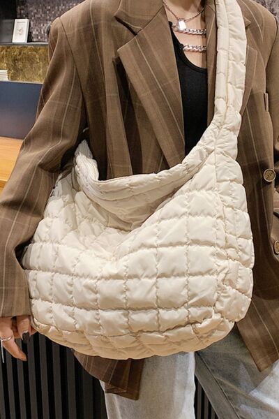 Large Quilted Shoulder Bag